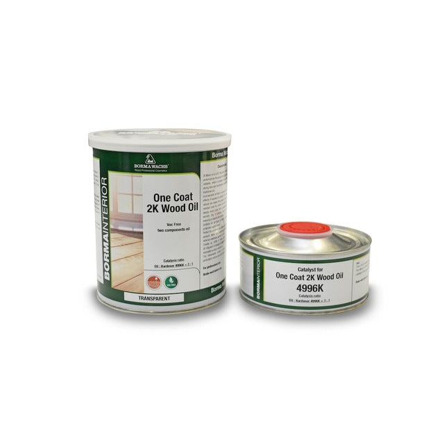 One Coat 2K Wood Oil - Çift Kompenatlı Ahşap Yağı (3,25 L ve 6,5 L serisi)