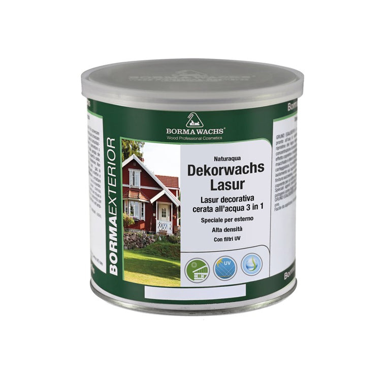 Naturaqua Dekorwachs Lasur 3in 1 / Su ve Wax Bazlı Ön Korumalı Ahşap Boyası